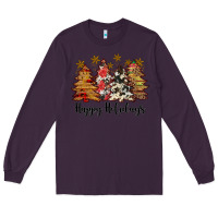 Plum happy holidays Long Sleeve Tee - JahusDesignShop