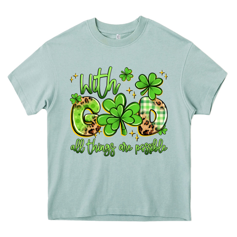 With God All Things Are Possible Heavy Core Tee by Artiststas | Teevron