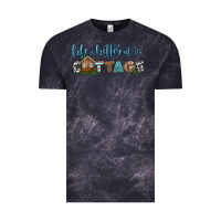 Cloud Black life is better at the cottage Vintage Tee - HRA Design Shop
