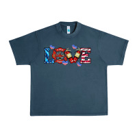 Midnight Navy firefighter love Urban Heavy Tee - HRA Design Shop