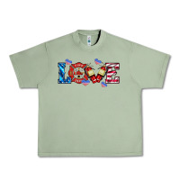 Oil Green firefighter love Urban Heavy Tee - HRA Design Shop