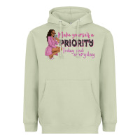 Matcha make yourself a priority today and everyday afro w Heavyweight Hoodie - NancyCooperArtShop