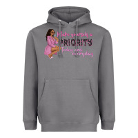 Storm make yourself a priority today and everyday afro w Heavyweight Hoodie - NancyCooperArtShop
