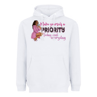 White make yourself a priority today and everyday afro w Heavyweight Hoodie - NancyCooperArtShop