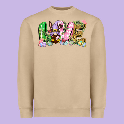 Love Easter Gnome Easter Day Heavyweight Sweatshirt Designed By Cowgirlartshop