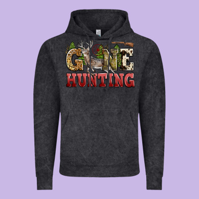 Gone Hunting Vintage Hoodie Designed By Zillion Design Studio