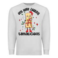 Dove Grey out here looking tamalicious christmas tamale Premium Sweatshirt - MaliasSmallBusiness
