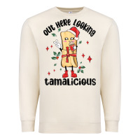 Sandshell out here looking tamalicious christmas tamale Premium Sweatshirt - MaliasSmallBusiness