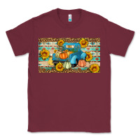 Burgundy Fall truck sunflowers Classic Tee - Artiststas
