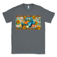 Charcoal Heather Fall truck sunflowers Classic Tee - Artiststas