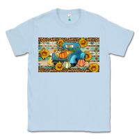 Dusty Blue Fall truck sunflowers Classic Tee - Artiststas
