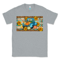 Heather Grey Fall truck sunflowers Classic Tee - Artiststas