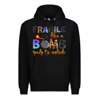 Black fragile like a bomb ready to explode Premium Hoodie - Artiststas