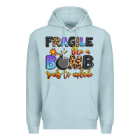 Blue Mist fragile like a bomb ready to explode Premium Hoodie - Artiststas
