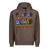 Coffee fragile like a bomb ready to explode Premium Hoodie - Artiststas