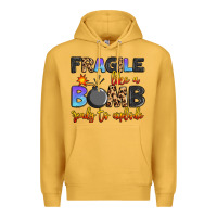 Mustard fragile like a bomb ready to explode Premium Hoodie - Artiststas