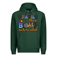 Sports Green fragile like a bomb ready to explode Premium Hoodie - Artiststas