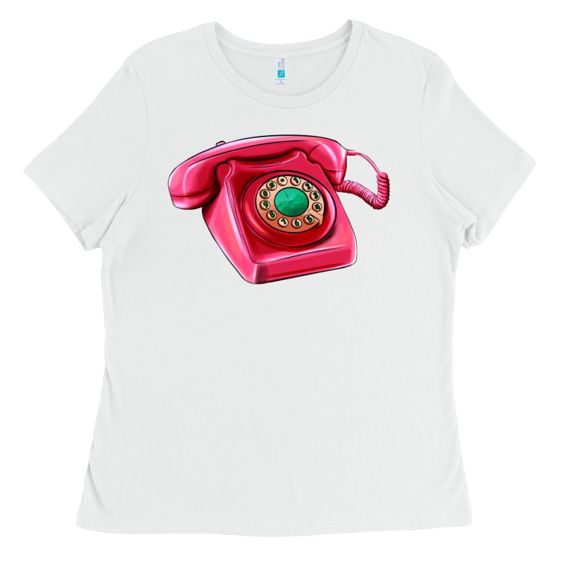 Pink Telephone Ladies Tee by AdoDesignShop | Teevron