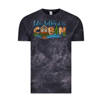 Cloud Black life is better at the cabin Vintage Tee - HRA Design Shop