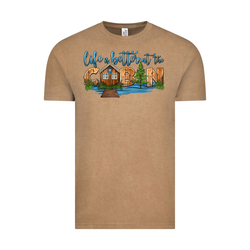 Life Is Better At The Cabin Vintage Tee by HRA Design Shop | Teevron