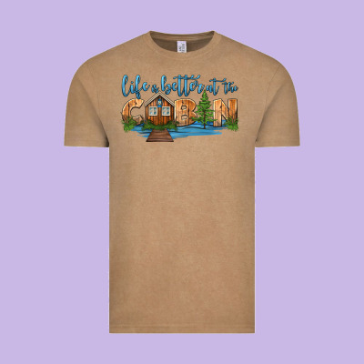 Life Is Better At The Cabin Vintage Tee Designed By Hra Design Shop