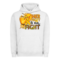 Pigment Lunar Rock Her fight is our fight Childhood Cancer yellow Urban Hoodie - NancyCooperArtShop