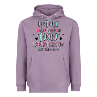 Lavender i stole their hearts now i am stealing their last Heavyweight Hoodie - MaliasSmallBusiness