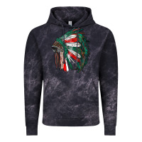 Cloud Black mexican flag indian headdress Vintage Hoodie - RanaPortraitStore
