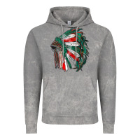 Cloud Rock mexican flag indian headdress Vintage Hoodie - RanaPortraitStore
