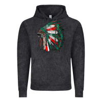 Vintage Black mexican flag indian headdress Vintage Hoodie - RanaPortraitStore