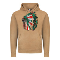 Vintage Camel mexican flag indian headdress Vintage Hoodie - RanaPortraitStore