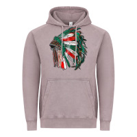 Vintage Zinc mexican flag indian headdress Vintage Hoodie - RanaPortraitStore