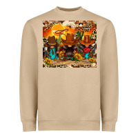 Mushroom western gnomies Heavyweight Sweatshirt - FaDigitalArtStudio
