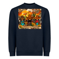 Navy western gnomies Heavyweight Sweatshirt - FaDigitalArtStudio