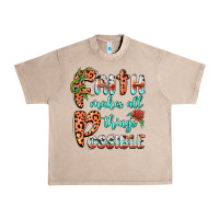 French Oak faith makes all things possible Urban Heavy Tee - BarkalooDesign