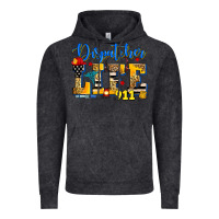 Vintage Black dispatcher life Vintage Hoodie - Zillion Design Studio