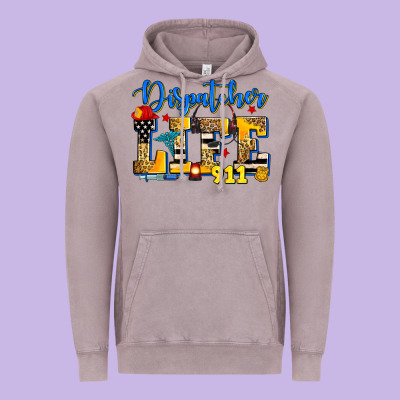 Dispatcher Life Vintage Hoodie Designed By Zillion Design Studio