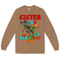 Toasted Coconut sister of the birthday boy t rex Long Sleeve Tee - Artiststas