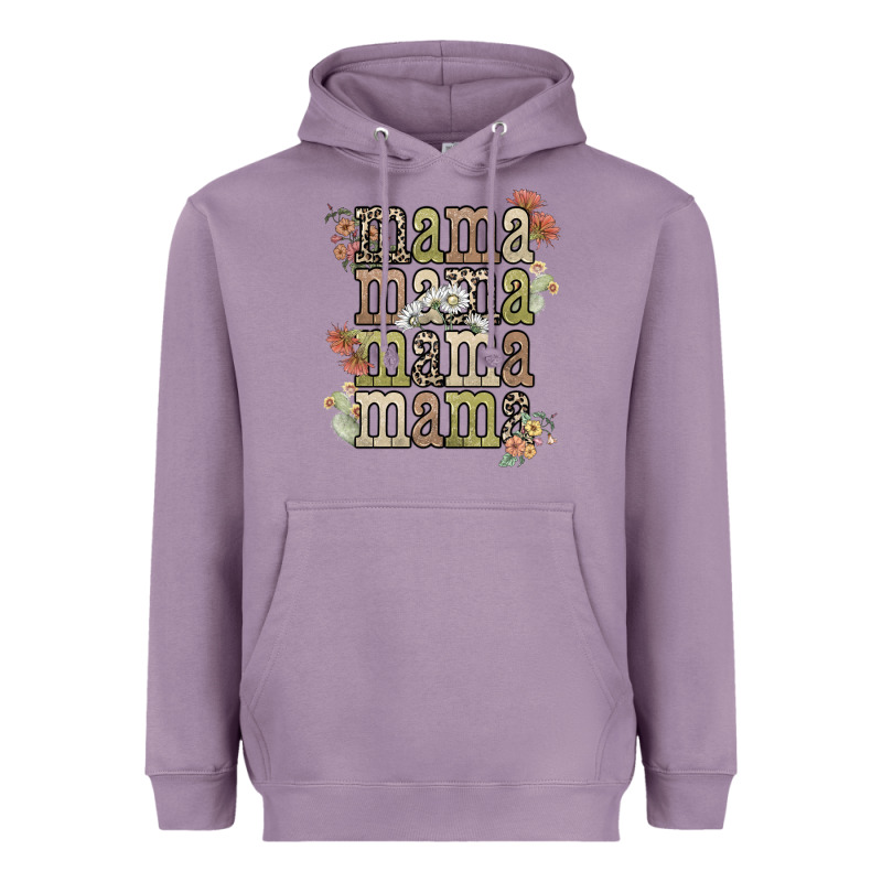 Mama Mama Mama Mama Western Flower Heavyweight Hoodie by NancyCooperArtShop | Teevron