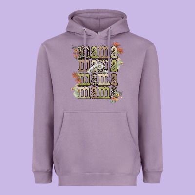 Mama Mama Mama Mama Western Flower Heavyweight Hoodie Designed By Nancycooperartshop