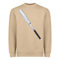 Mushroom white wooden softball bat Heavyweight Sweatshirt - FaDigitalArtStudio