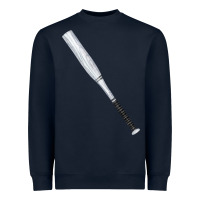 Navy white wooden softball bat Heavyweight Sweatshirt - FaDigitalArtStudio