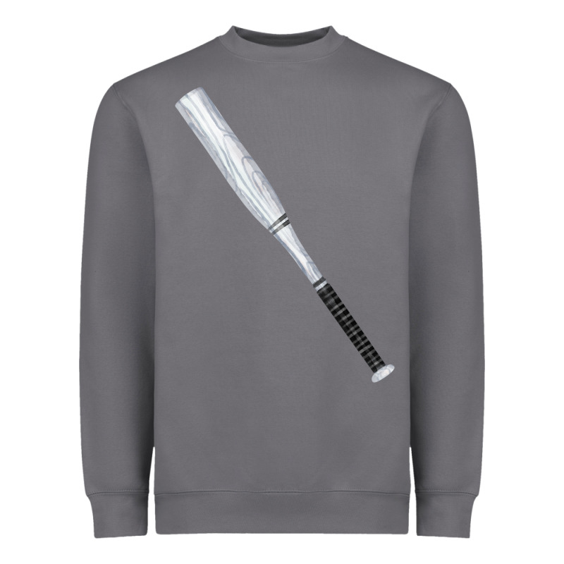White Wooden Softball Bat Heavyweight Sweatshirt by FaDigitalArtStudio | Teevron