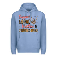 Colony Blue support local hustlers and dreamers Premium Hoodie - Artiststas