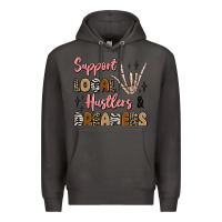 Smoke support local hustlers and dreamers Premium Hoodie - Artiststas