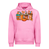 Fuchsia Pink Kidney Cancer coffee cups orange ribbon Urban Hoodie - NancyCooperArtShop