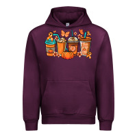 Mauve Wine Kidney Cancer coffee cups orange ribbon Urban Hoodie - NancyCooperArtShop