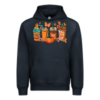 Navy Kidney Cancer coffee cups orange ribbon Urban Hoodie - NancyCooperArtShop