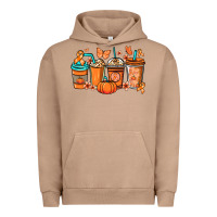 Pigment Burro Kidney Cancer coffee cups orange ribbon Urban Hoodie - NancyCooperArtShop