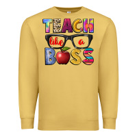 Antique Gold teach like a boss Premium Sweatshirt - NancyCooperArtShop